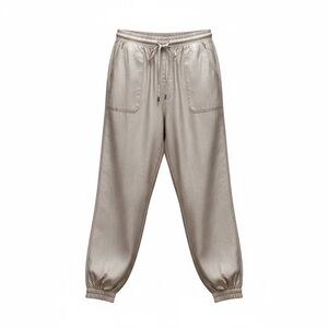 Cellabie NWT Elastic-Waist Jogger Pants in Light Taupe - Size Medium